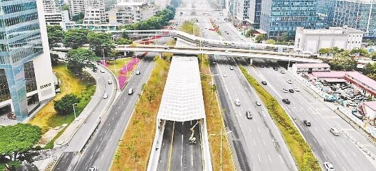 深圳桂庙路快速化改造工程东行隧道正式投入使用 